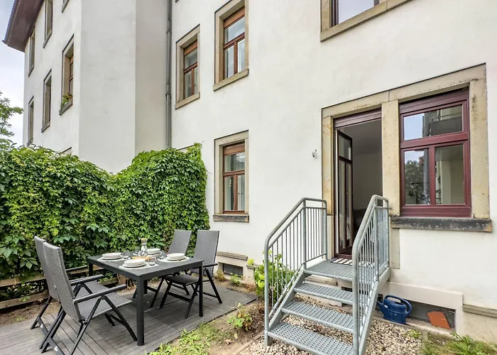 Design 2R Apartment Dresden Neustadt - Garten - Elbnaehe - Airport